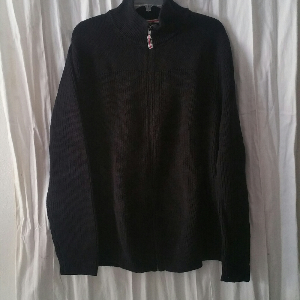 Black cardigan sweater, xl
